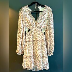 Lulus Floral Cutout Mini Summer/Spring Dress -Size Small